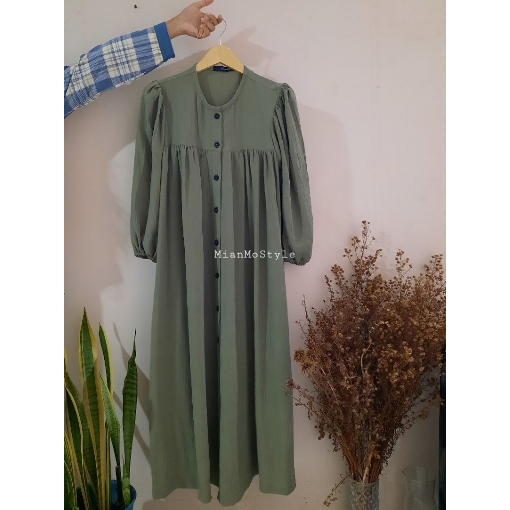 [PL] Bayleaf Nada Maxi Dress / Long Dress Sage Green