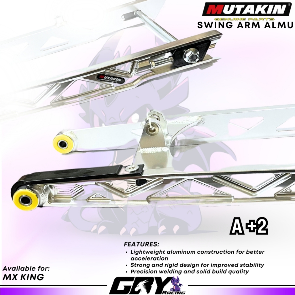 MUTAKIN CNC Swing Arm +2 Inch Y15ZR – Sasis Long Arm +2 Inci Jupiter MX King Original Mutakin