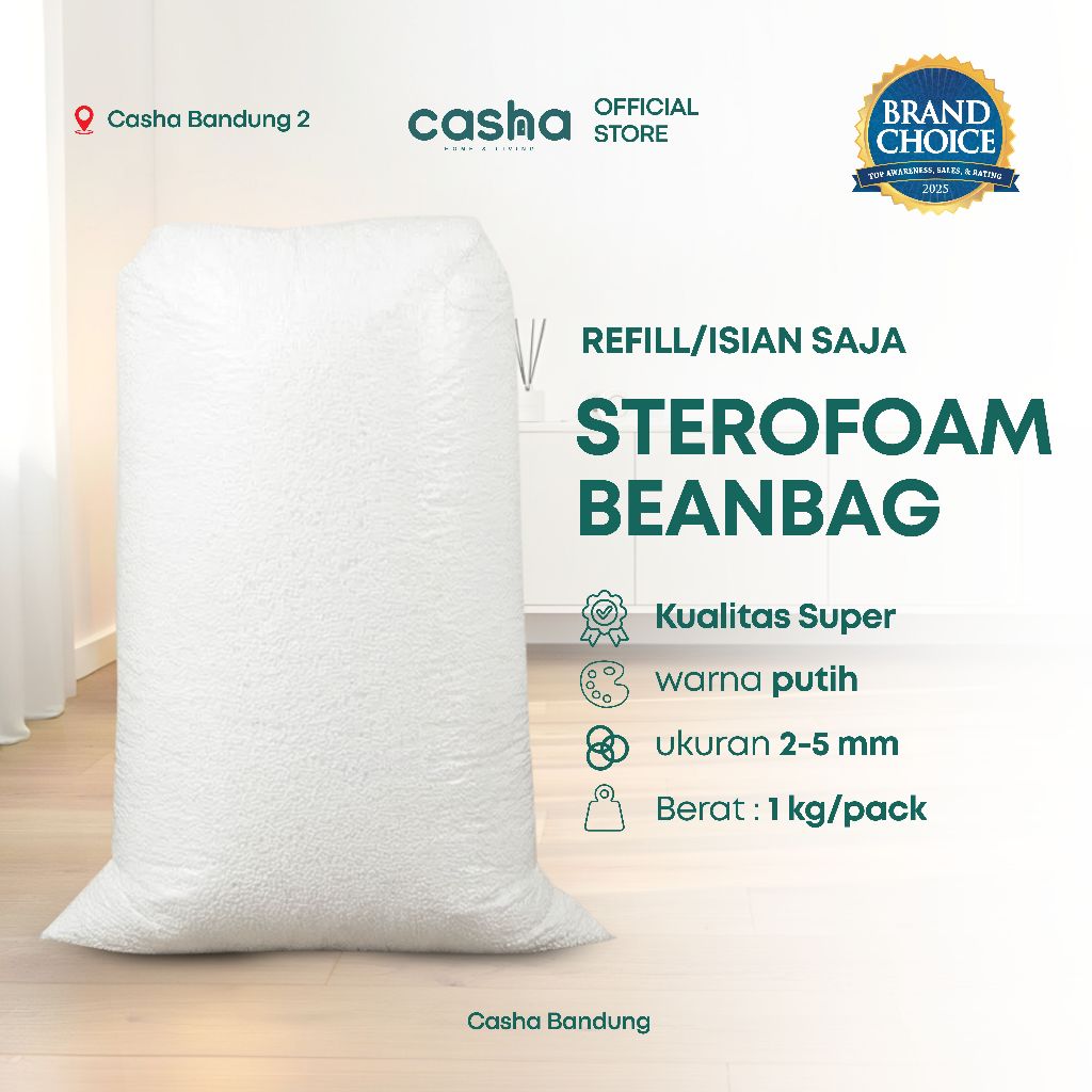 CASHA Butiran Styrofoam ( Isi Bean Bag )