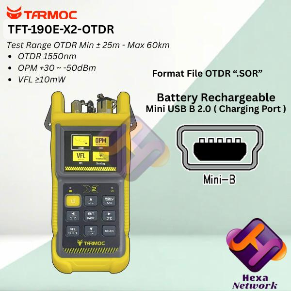Tarmoc TFT-190E-OTDR | OTDR 1550nm ,OPM,VFL
