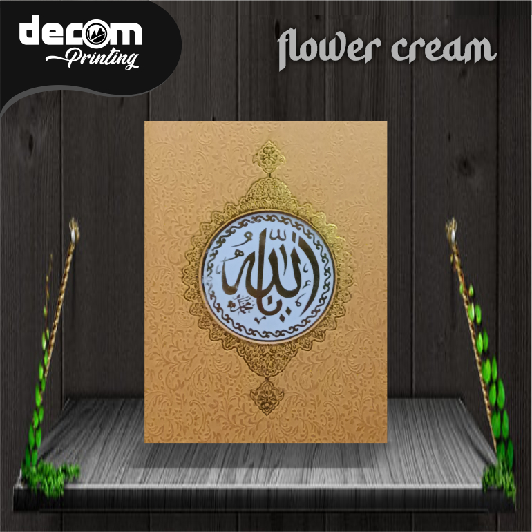 Hard Cover Yasin Flower Cream RCP Poli  Emas READY