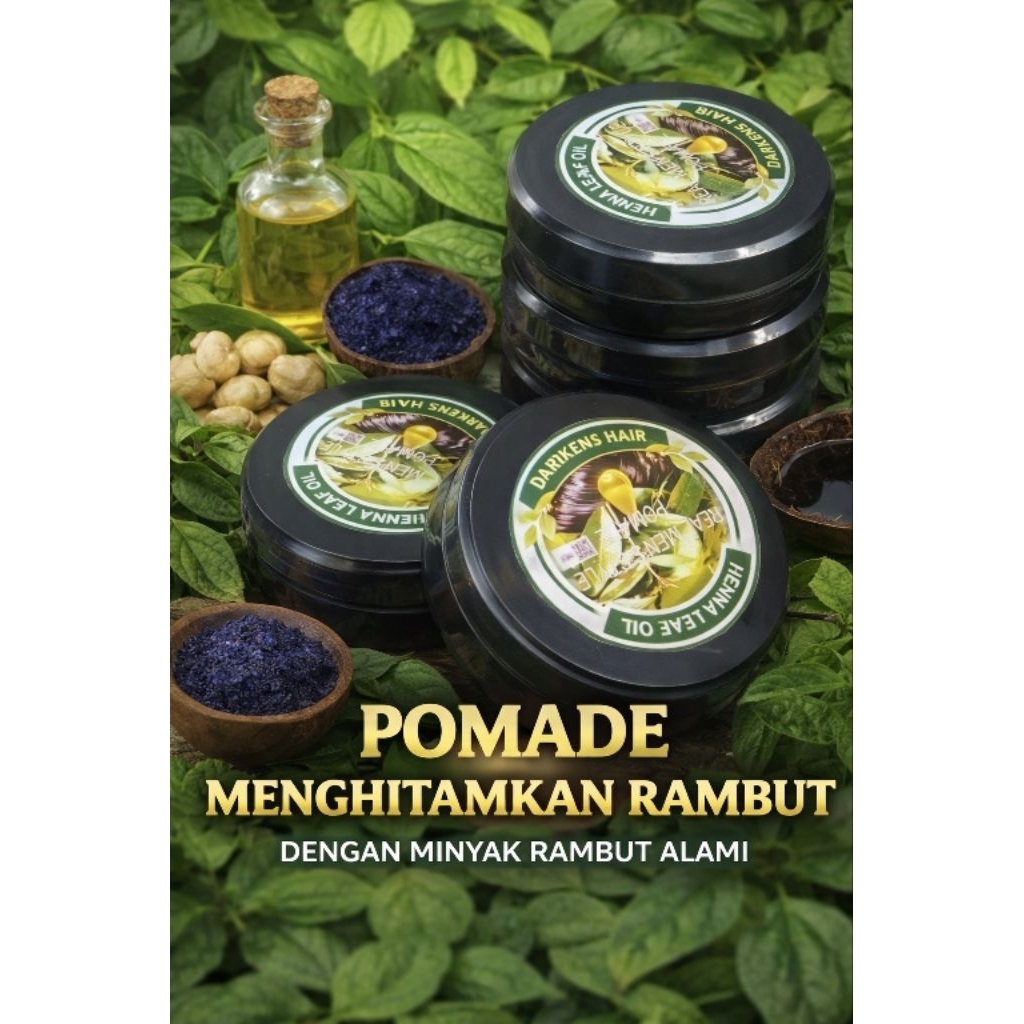 minyak menghitamkan rambut pomade