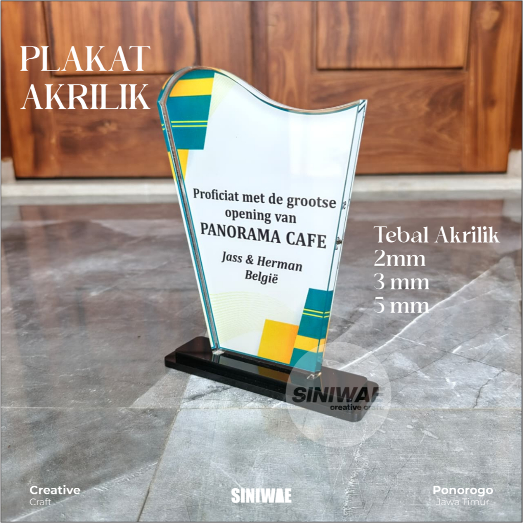 Plakat Akrilik Custom / Plakat Wisuda / Plakat Magang / Vandel Print UV / Plakat Wedding / Cetak Cus