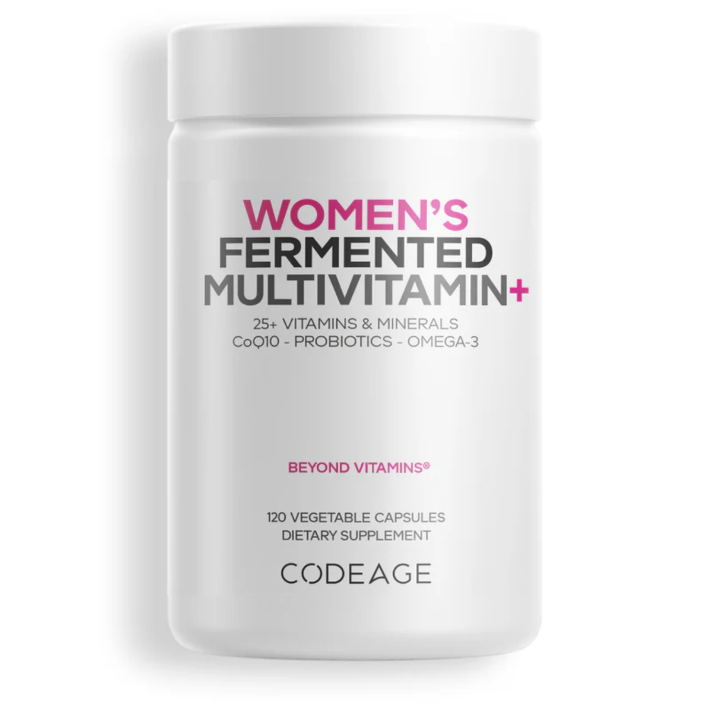 Codeage Women's Fermented Multivitamin+ 25+ Vitamins + Minerals | Coq10 | Probiotics + Omega-3 | 120