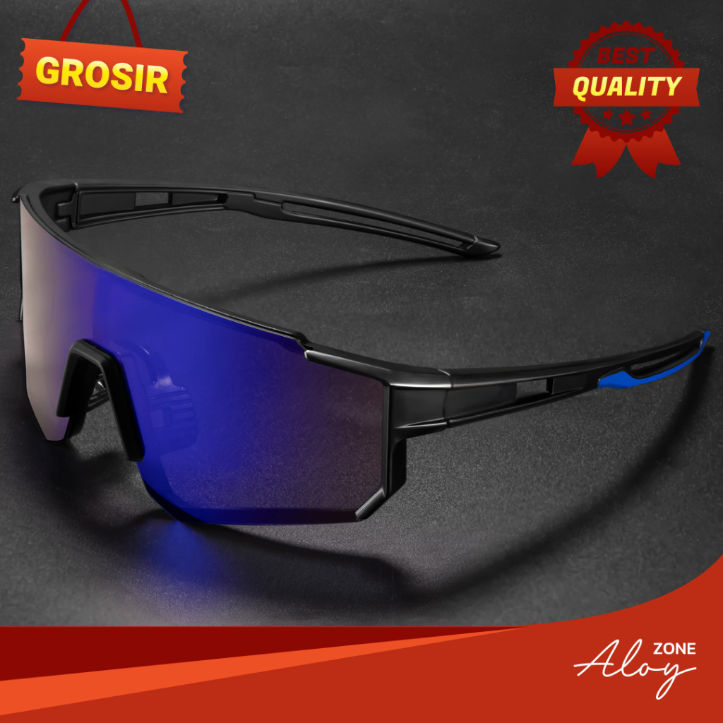 ALOY GROSIR PL-MX019 Kacamata Hitam Sport Olahraga Outdoor Bersepeda Berlari Mendaki Jalan Santai An