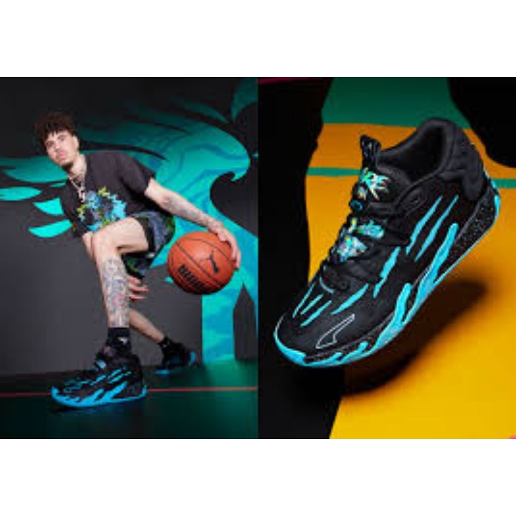 sepatu basket puma mb03 original second 90% size 44