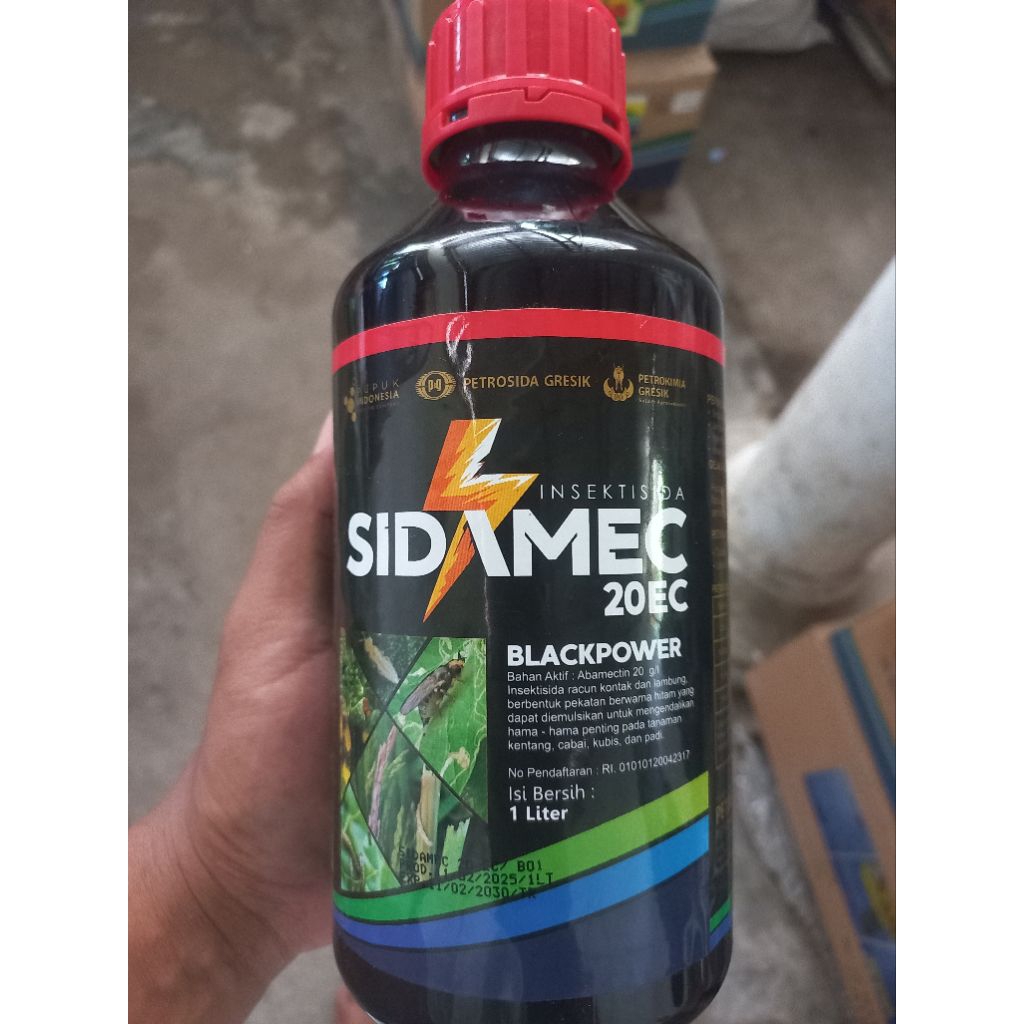 Sidamec black 20 Ec Abamektin hitam//Tuntas basmi trips Kemasan 1 liter