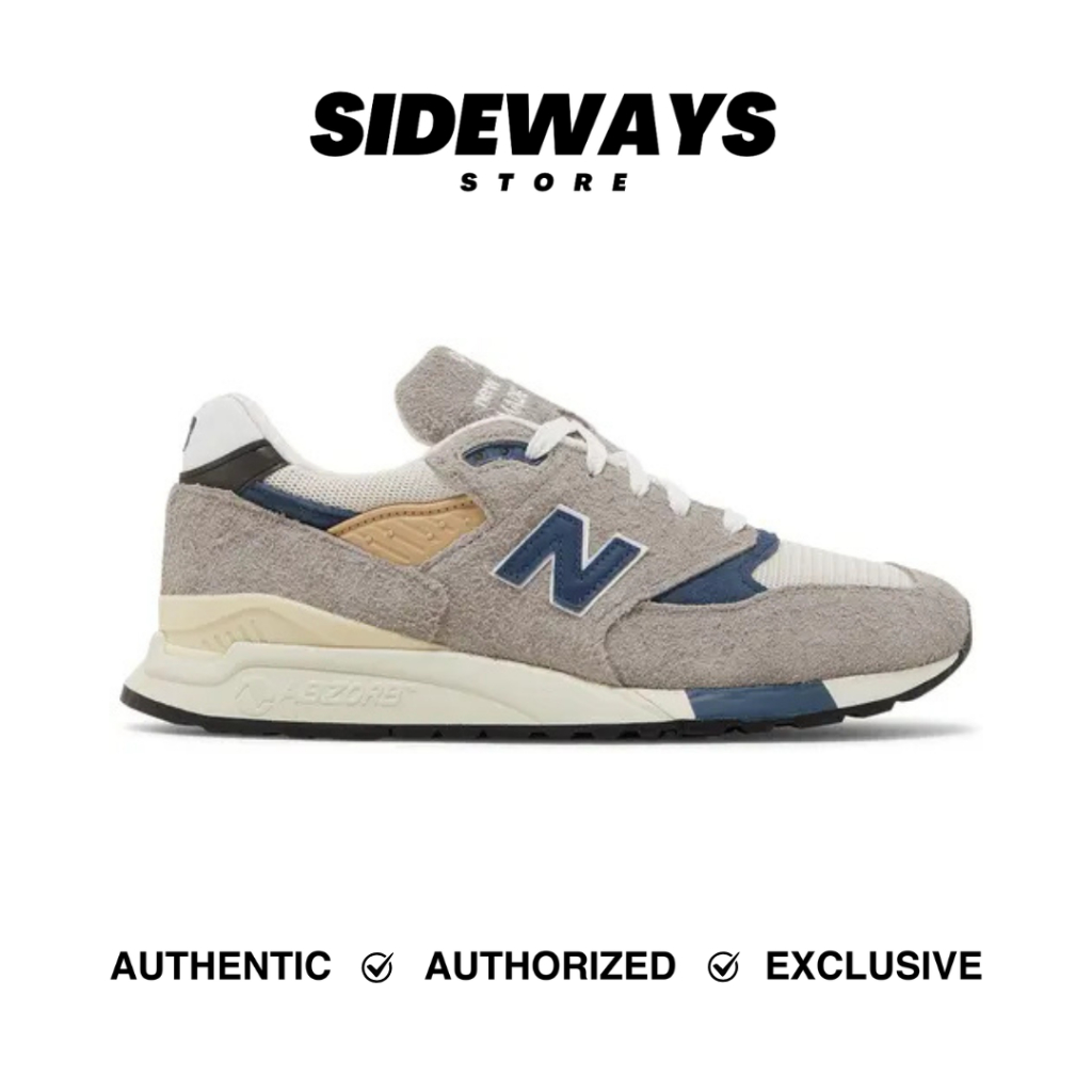 New Balance 998 Made in USA Grey Marblehead Vintage Indigo (U998TA) - 100% Original Guarantee
