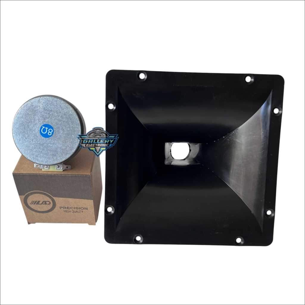 Paket Corong Horn Twiter 22x22 Plastik + Driver Tweeter LAD LD 2543 Ori