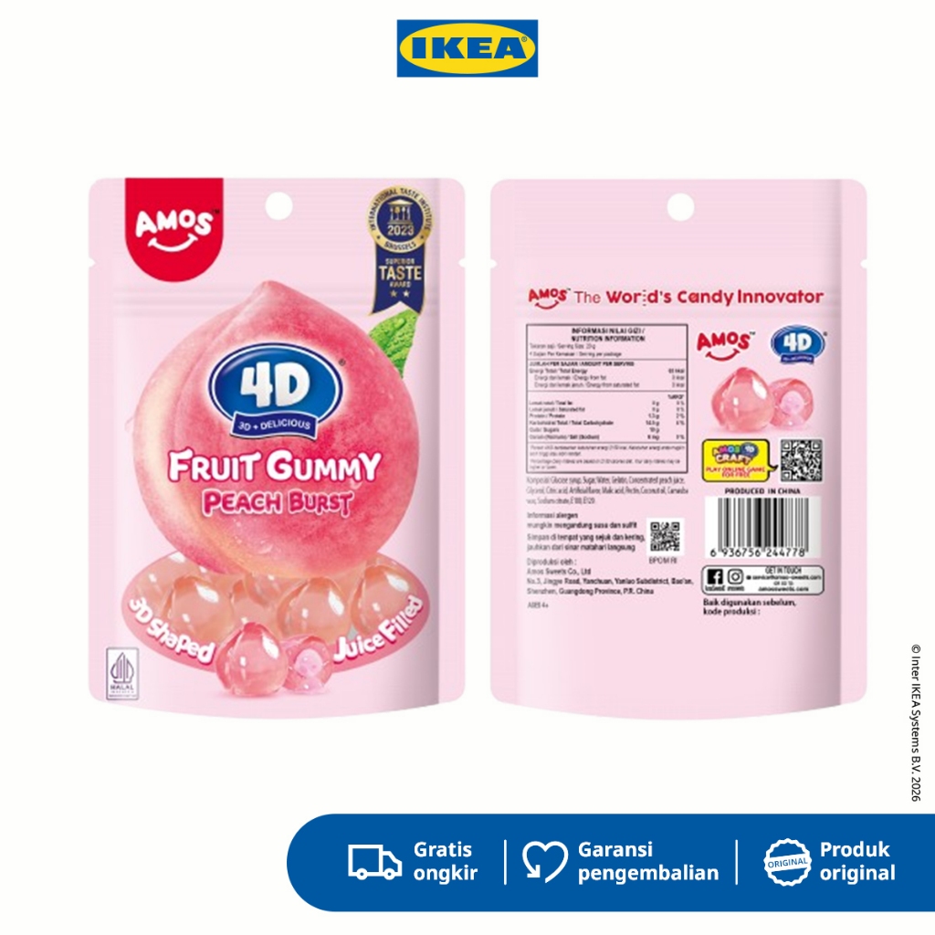 AMOS Permen Gummy Aneka Rasa 72 gr