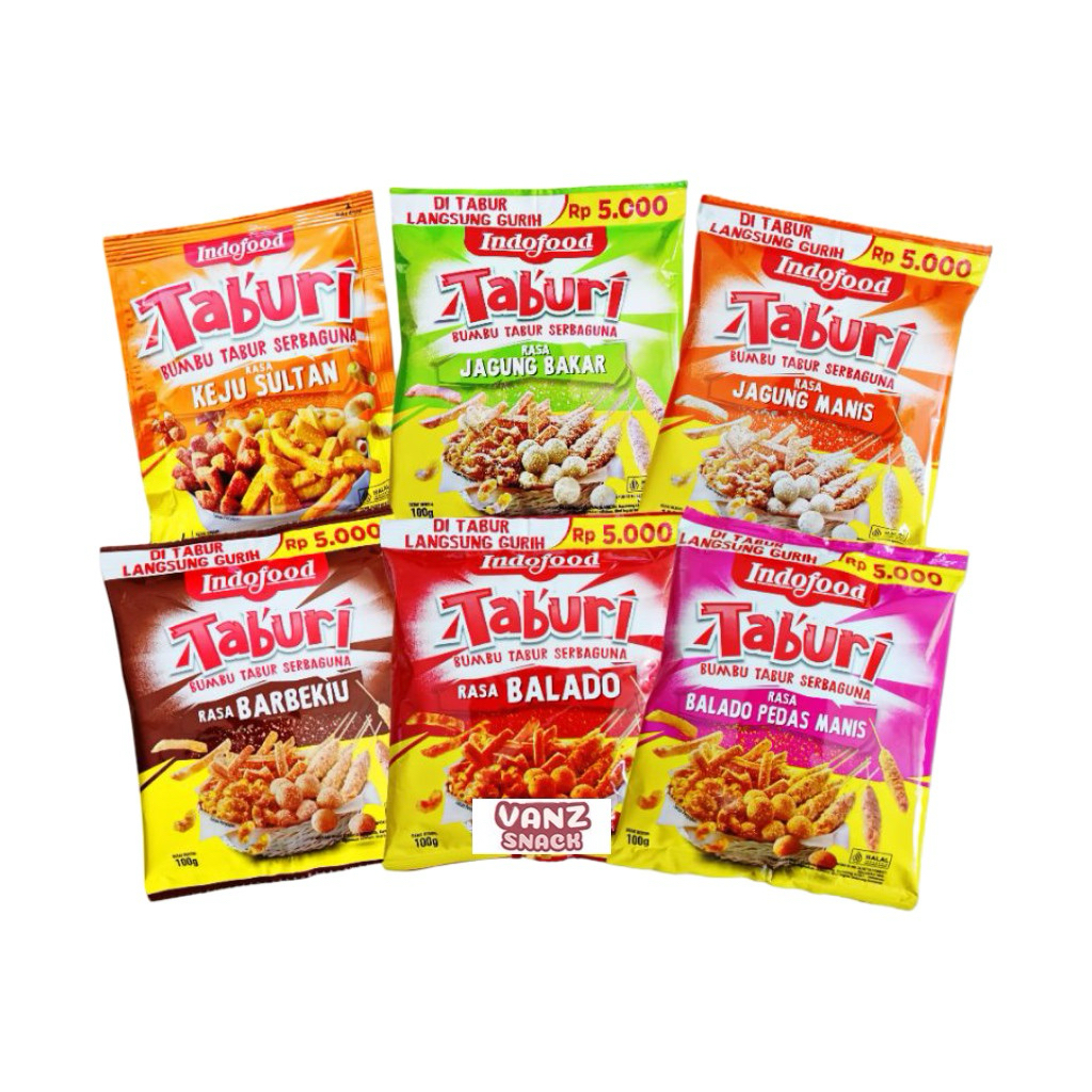 Indofood Taburi Bumbu Tabur Kentang Goreng All Varian