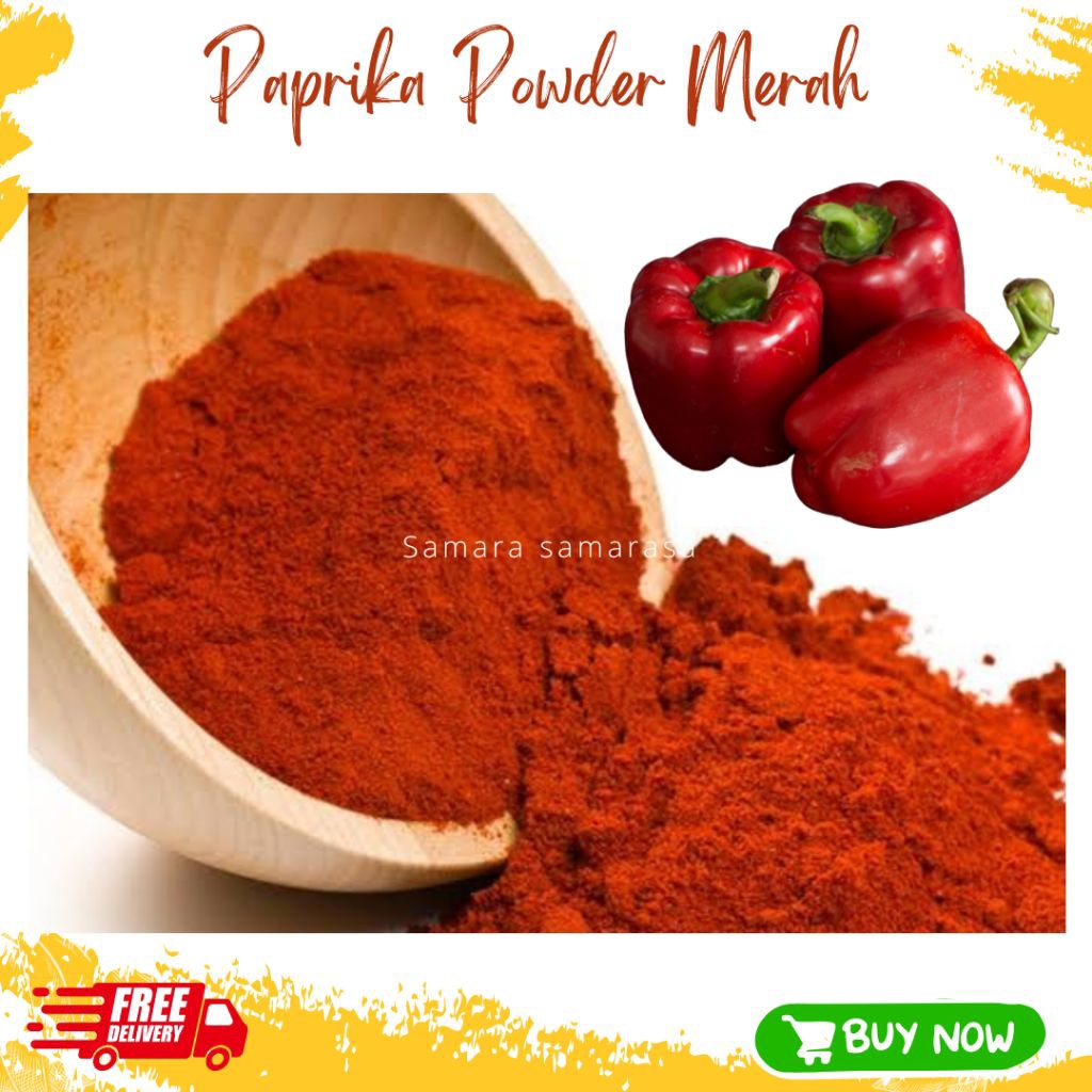 SAMARA SAMARASA PAPRIKA BUBUK MERAH / PAPRIKA POWDER/ PAPRIKA BUBUK 1 KG PAPRIKA BUBUK 500 GRAM PAPR