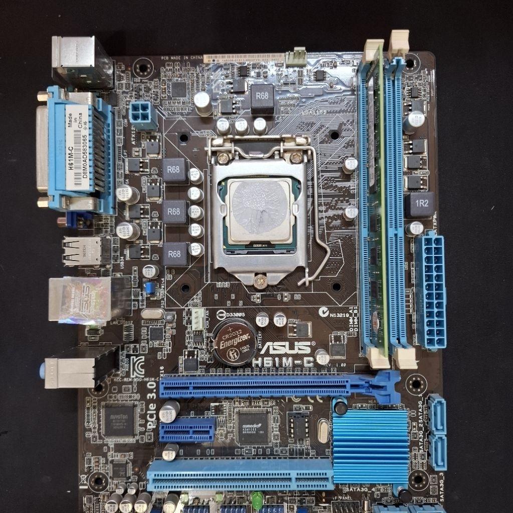 Motherboard Asus H61 + G2020 second normal