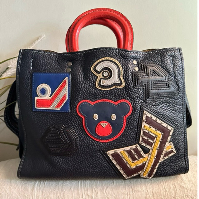 tas coach varsity patch rogue bag vintage preloved