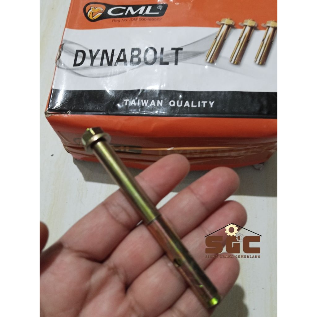 Dynabolt 8 x 85 Dinabolt Baut Beton 8x85 kuning