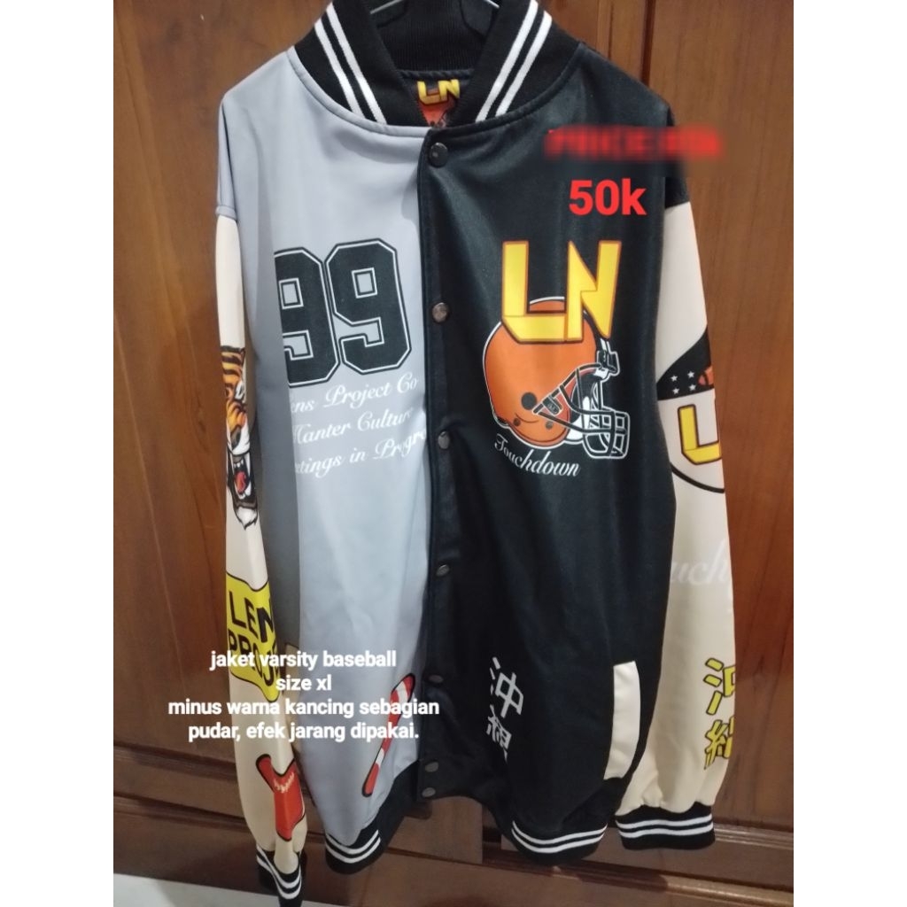 preloved jaket varsity baseball