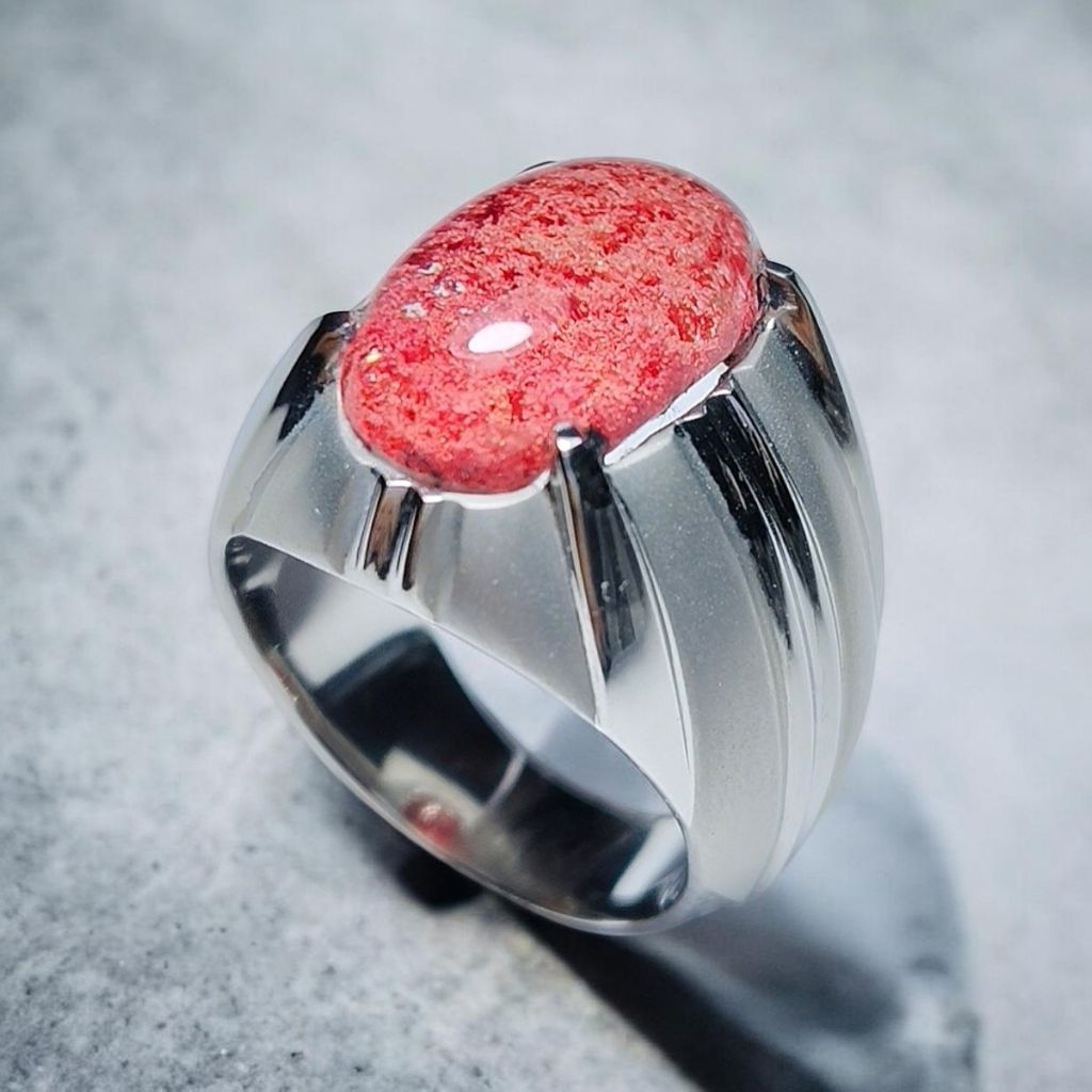 NATURAL PHANTOM ROCK QUARTZ KECUBUNG KARANG MERAH (Real Picture)