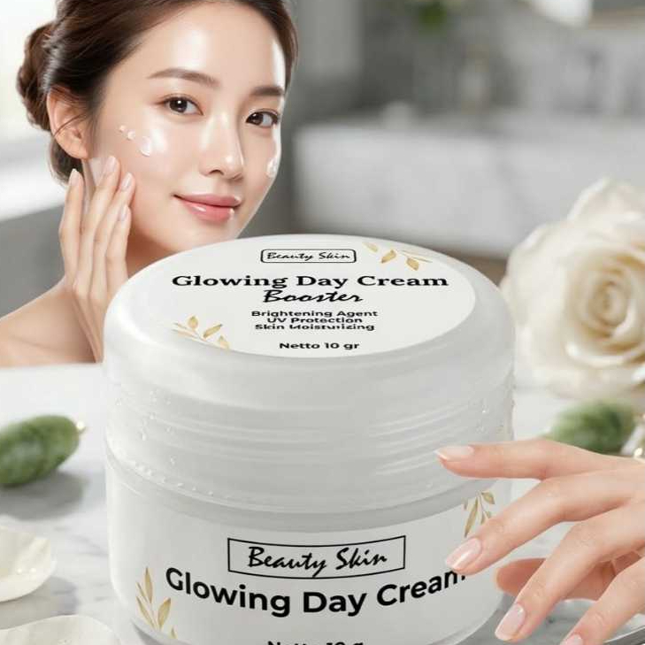 GLOWING DAY CREAM SPF 50 Mencerahkan Wajah Menghilangkan Flek