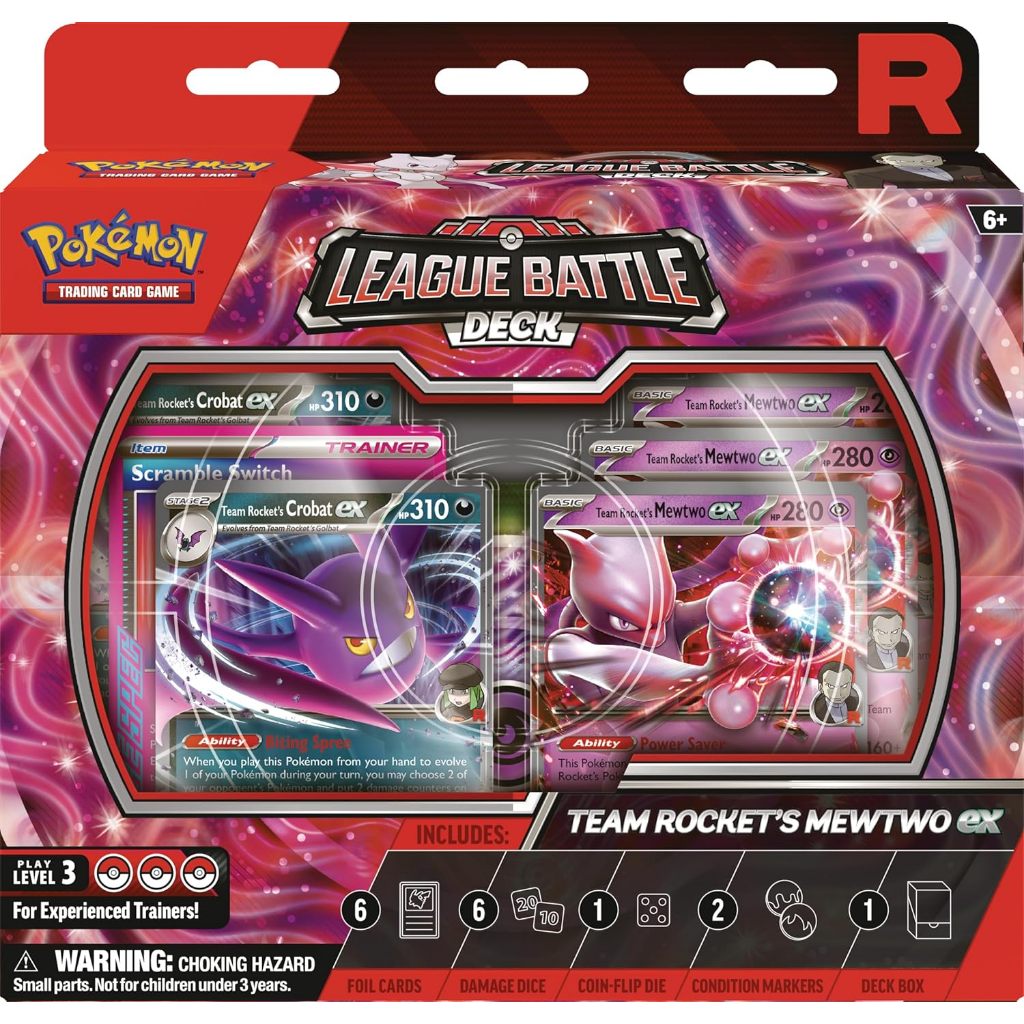 Pokémon TCG: Team Rocket’s Mewtwo ex League Battle Deck