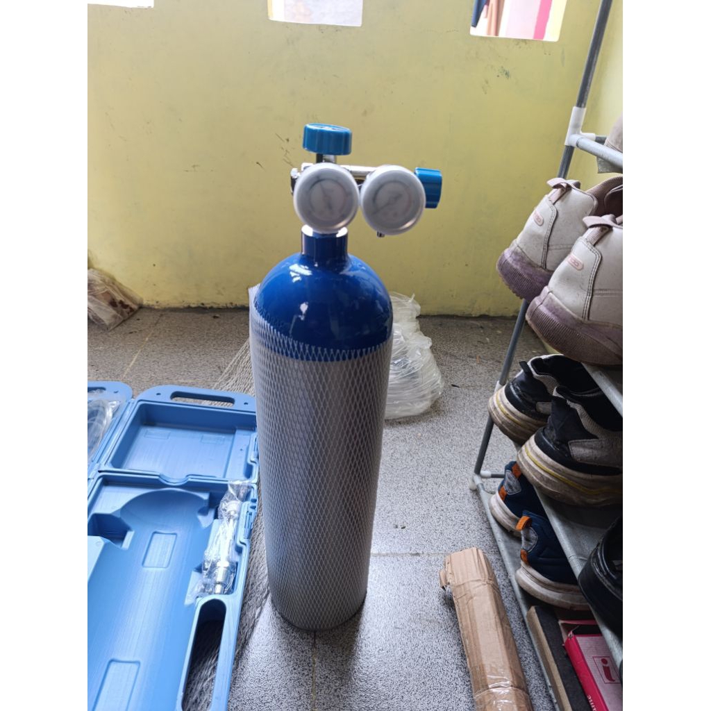 Tabung Alumunium Oksigen Portable 3,6 Liter  - Tabung Alumunium Koper 0,5m3