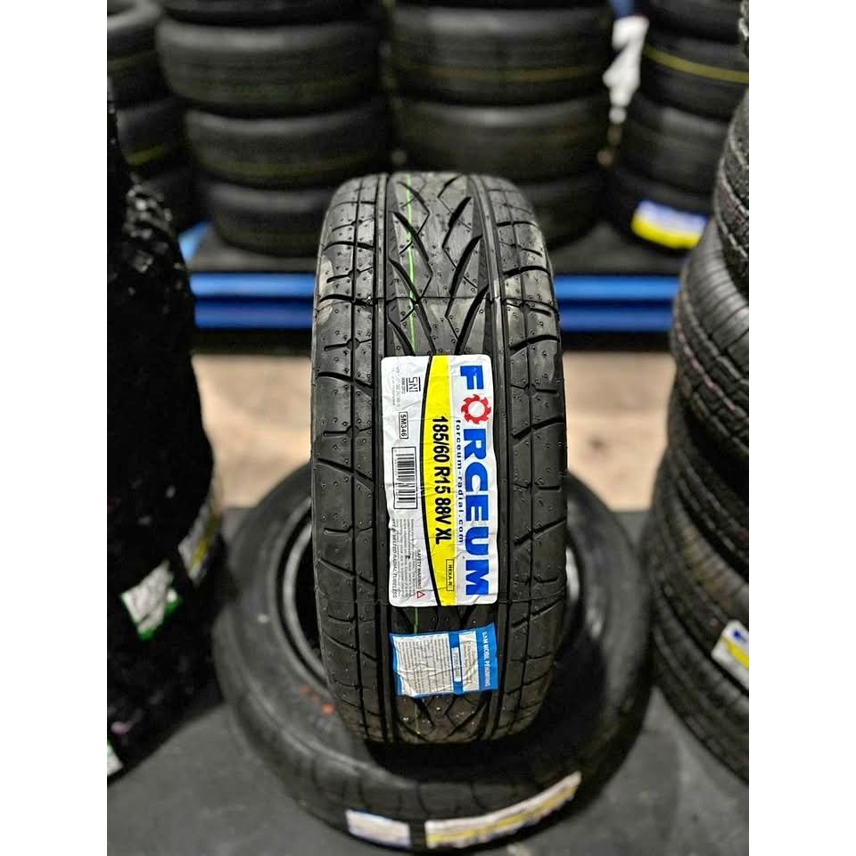 BAN MOBIL SEMI SLICK UKURAN 185/60 R15 MERK FORCEUM HEXA-R BUAT JAZZ AGYA AVANZA DLL