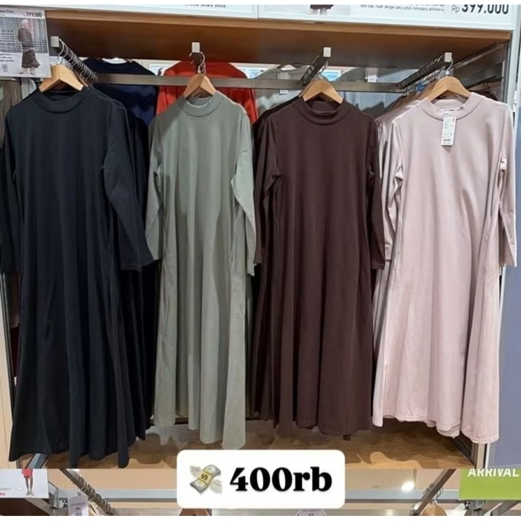 UNIQLO AIRISM GAUN KATUN FLARE