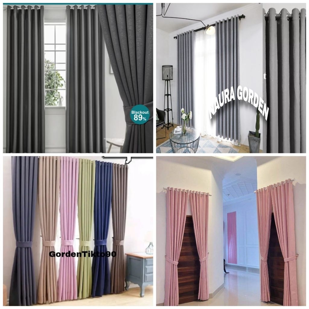 Gorden Minimalis jendela pintu Panjang 3meter Blackout import premium Tebal Pintu Ruang tamu Mewah