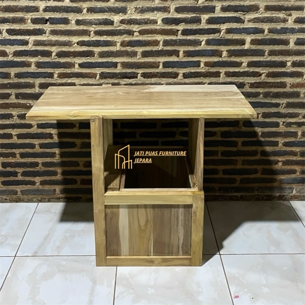 meja setrika kayu jati minimalis