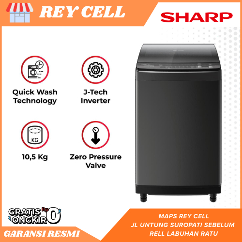 MESIN CUCI SHARP 11KG ESM 1150XT INVENTER GARANSI RESMI