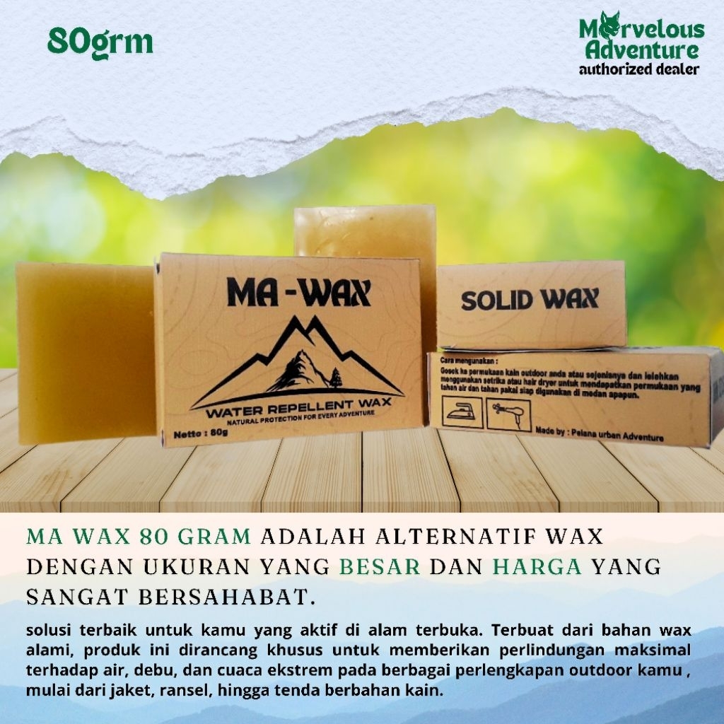 MARVELOUSWAX80grm Water Repellent,Celana Gunung,Barbour, Kanken, Kaipak,Greenland Wax Not Fjallraven