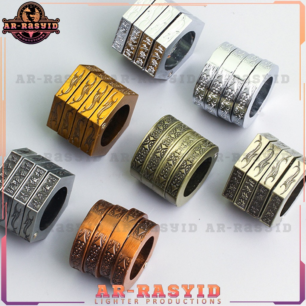 Cincin Besi Collapsing the Lord of the Rings Finger Tiger