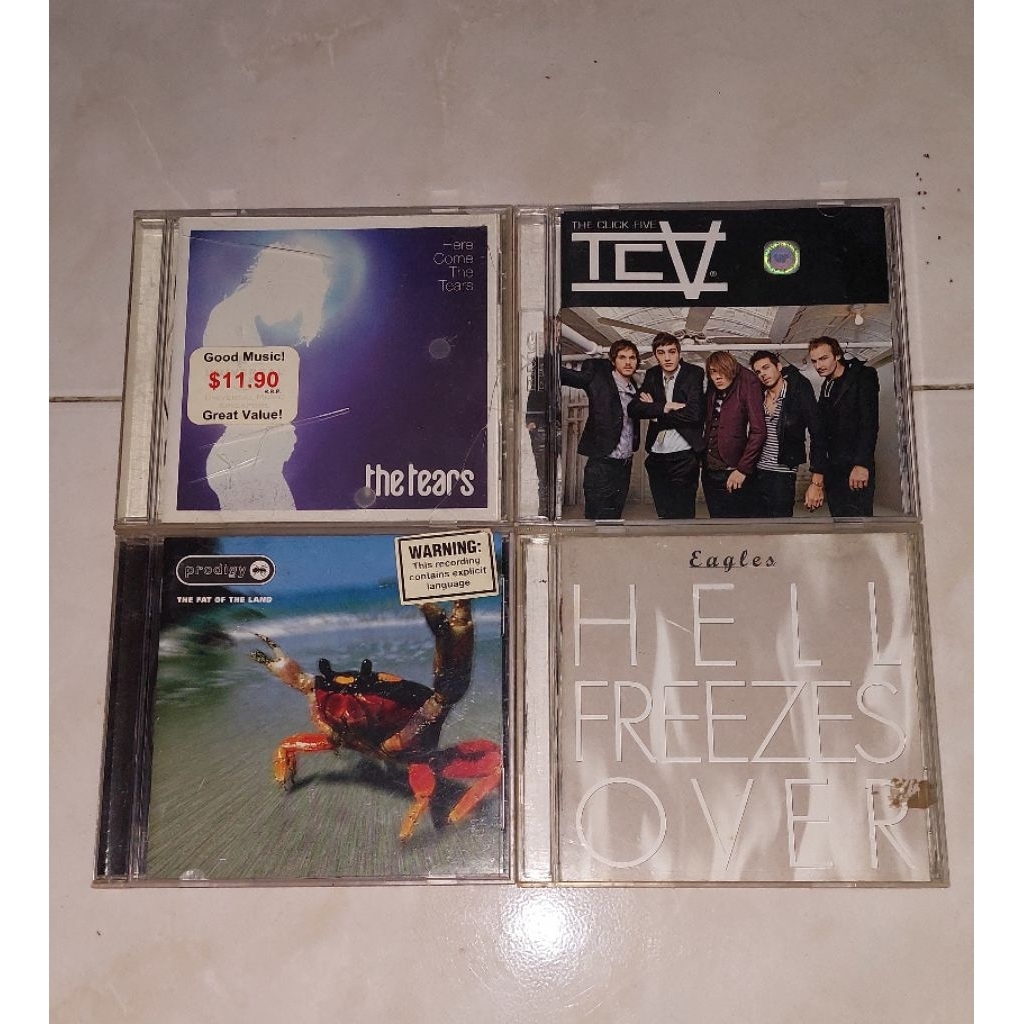 cd THE TEARS-Here Come The Tears / THE CLICK FIVE-TCV (2) / THE PRODIGY-The Fat Of The Land / THE EA