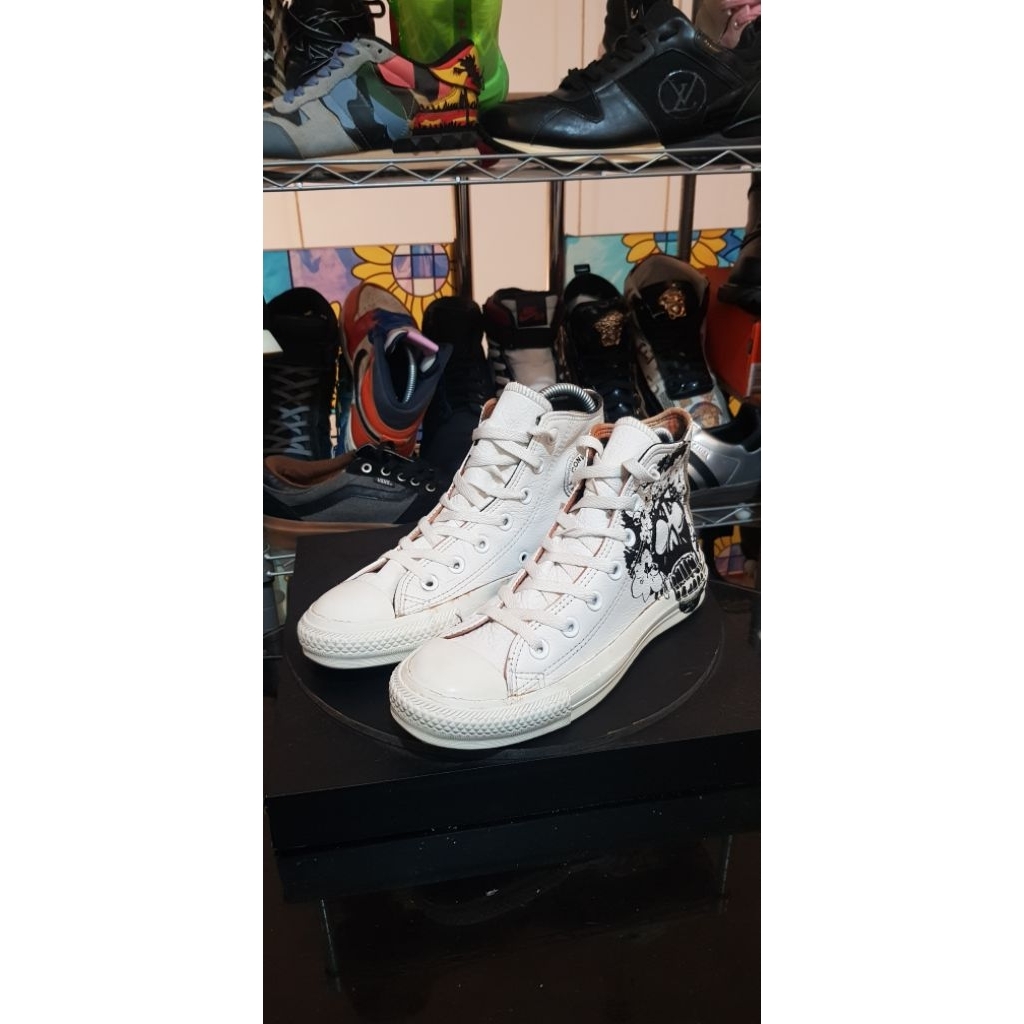 converse kulit high tengkorak size 36.5