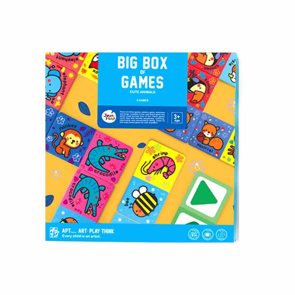 NEW Jar Melo Big Box of Games 3 in 1 3+ | Jarmelo Board Game Anak Edukasi Mainan Meja Family Game