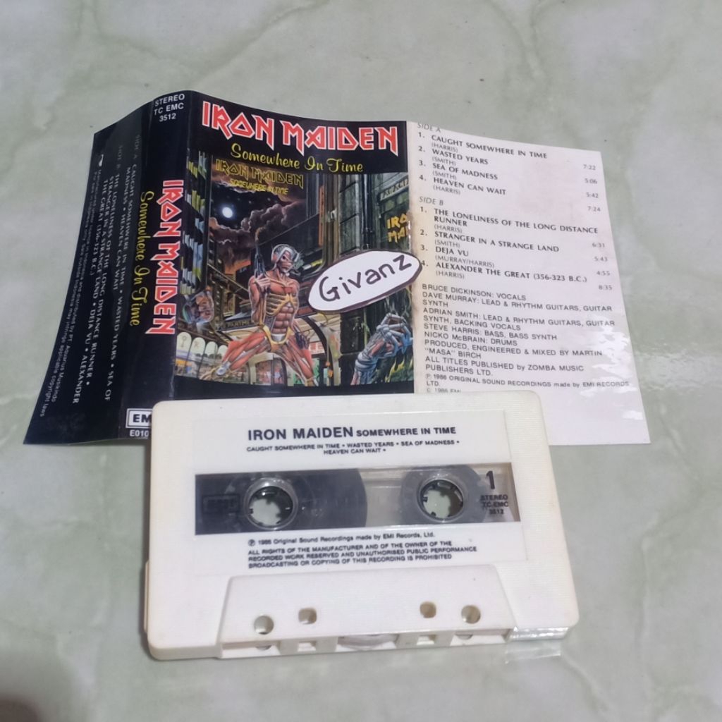 kaset pita Iron Maiden - somewhere in time