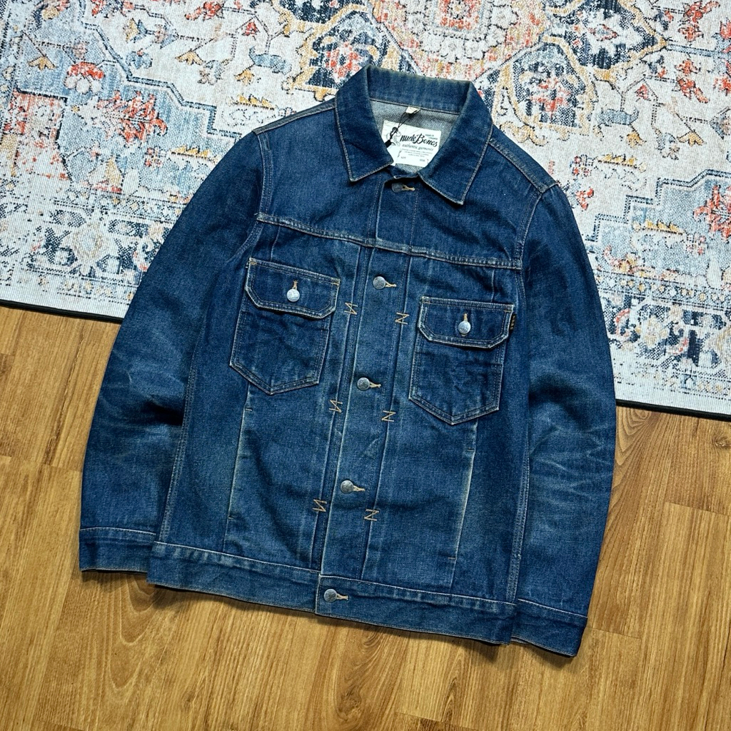 NUDE BONES TYPE 2 TRUCKER JEANS SECOND