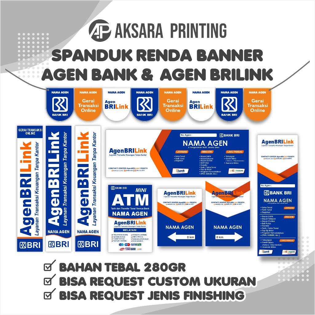 Spanduk Banner Baner Agen Brilink Spanduk Banner Renda Agen Brilink