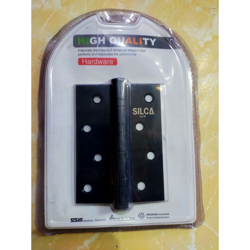 Engsel pintu 4" inchi SILCA hitam