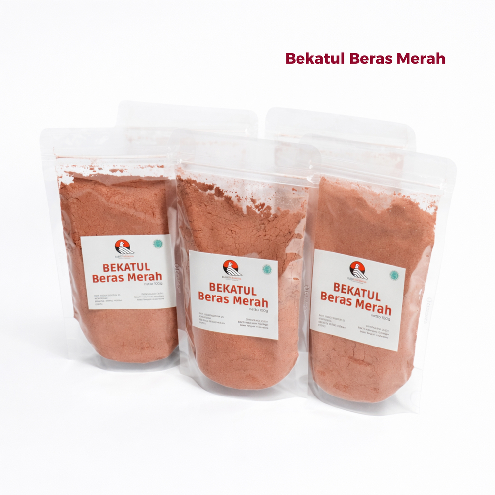 Bekatul Beras Merah Organik Instan Murni 100%