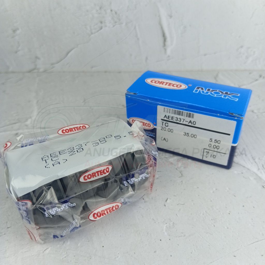 (1 Pack / 10 Biji) TC 20 x 35 x 5.5 NOK CORTECO SEAL GEAR DEPAN { Jupiter Vega Crypton }