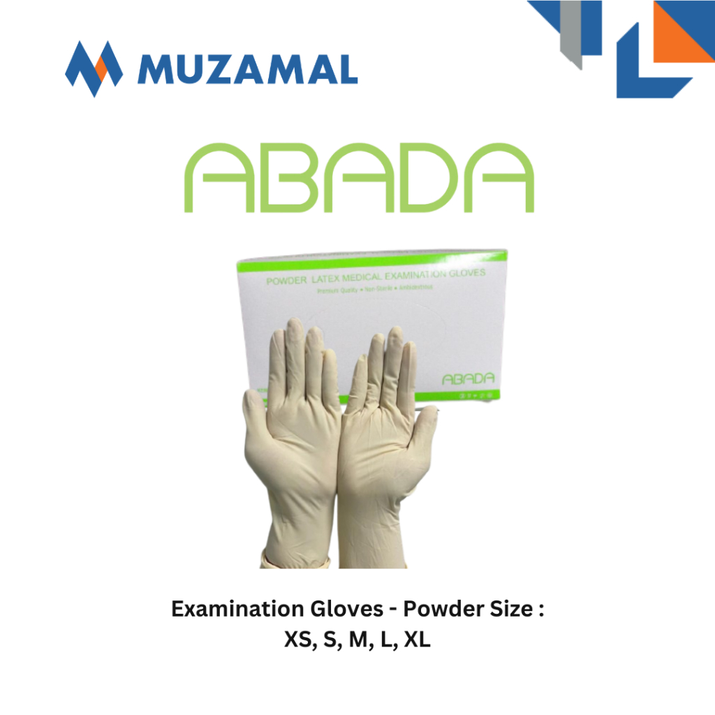 ABADA Latex Examination Gloves - Powder