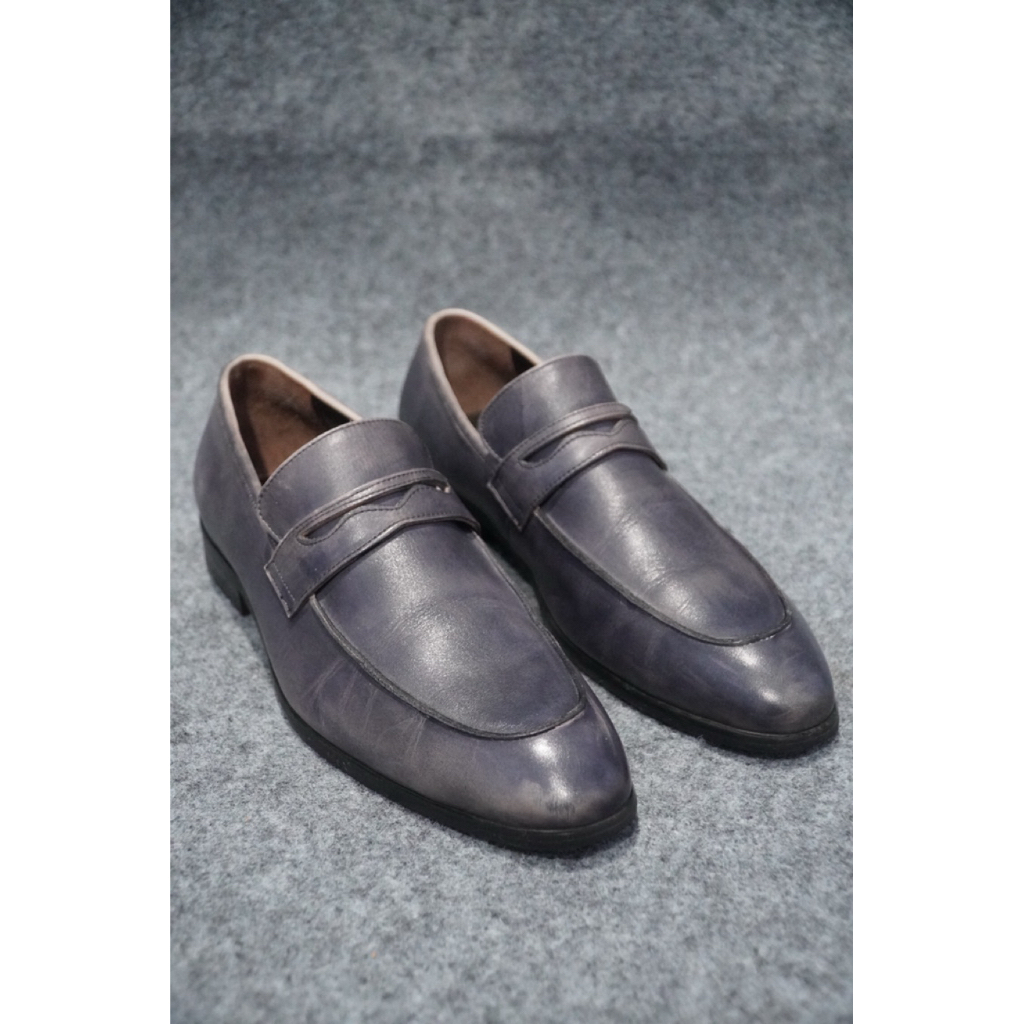 Arden Teal Leather Slip‑On - Size 44 / 28 cm