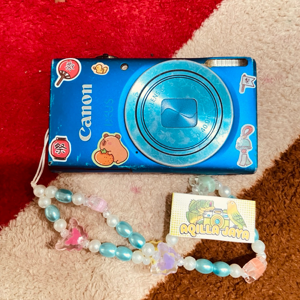 KAMERA DIGICAM CANON IXUS 132 BIRU NORMAL SECOND GARANSI