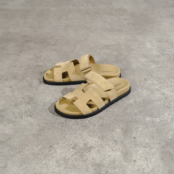 Sandal H CHYPRE VELVET BEIGE SANDAL 100% ORIGINAL