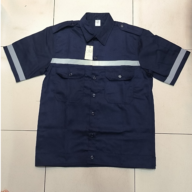 Baju Safety Lengan Pendek Navy Wearpack