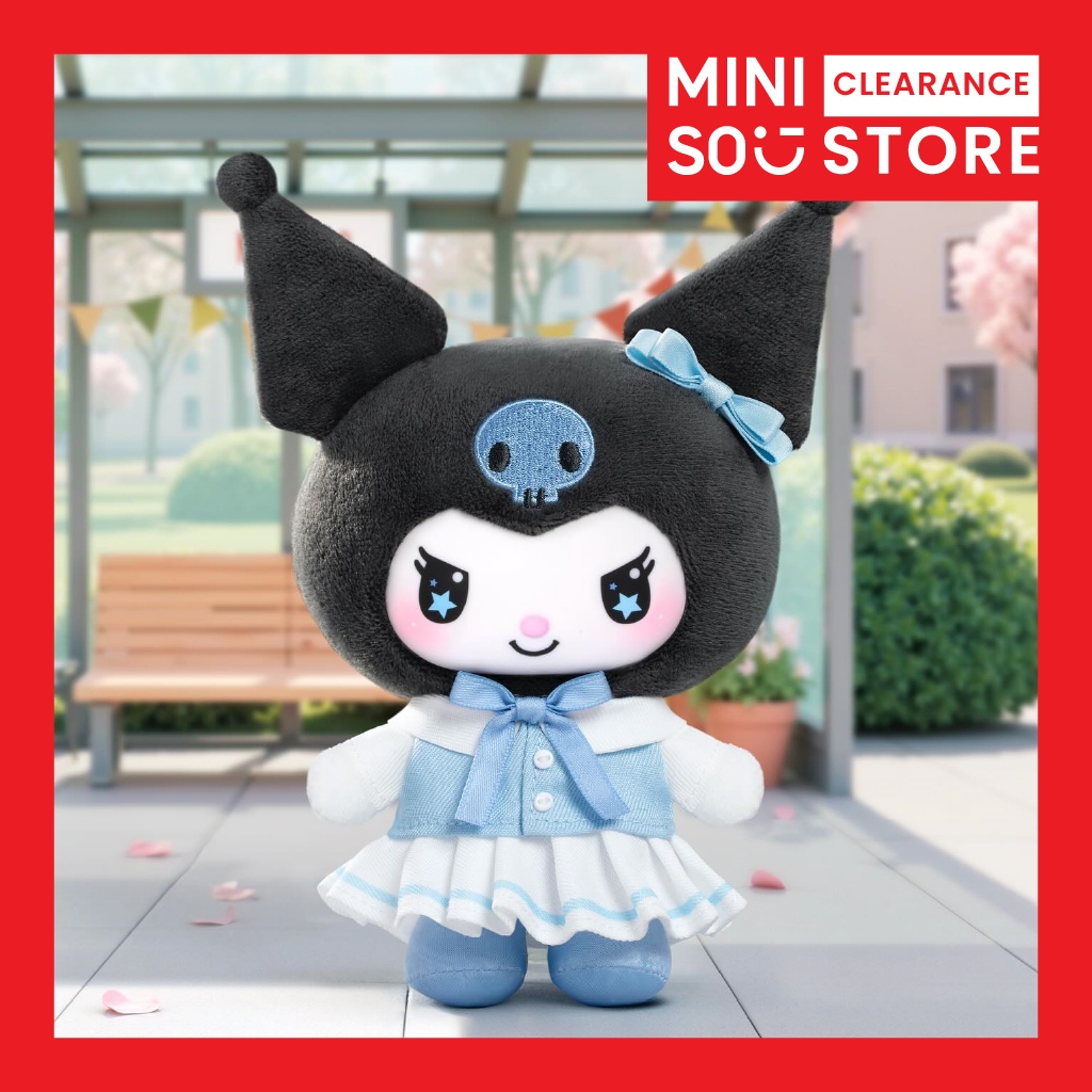 [CLEARANCE] Miniso x Kuromi School Life Series Plush Pendant Blind Box Gantungan Tas Lucu Karakter K
