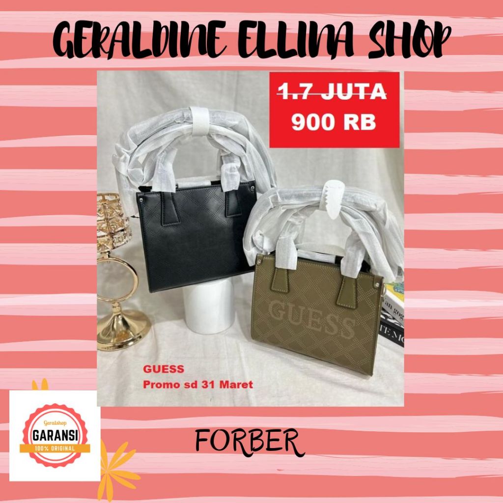 Tas Guess wanita satchel bag ORIGINAL 100% sale FORBER MINI