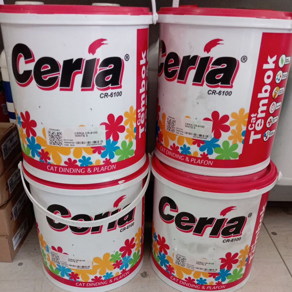 Cat tembok Ceria Super White / Putih Gading