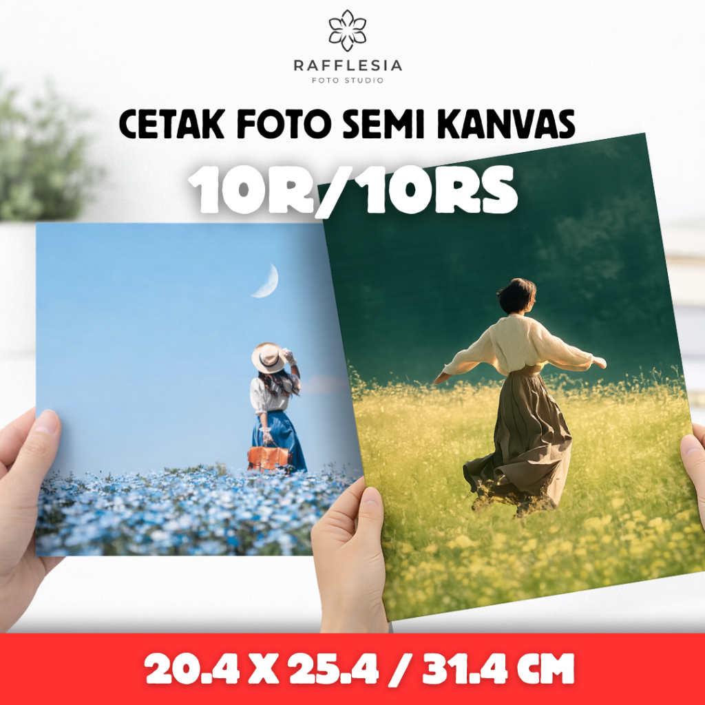 Cetak Foto Doff Semi Kanvas Ukuran 10R/10RS - Tekstur Seperti Kain Kanvas, Tahan Air, dan Warna Lebi