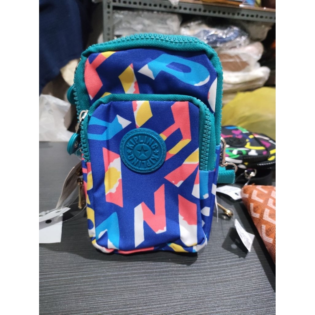 Tas Selempang wanita Dompet HP Selempang Nylon Tas Bahu KP Motif